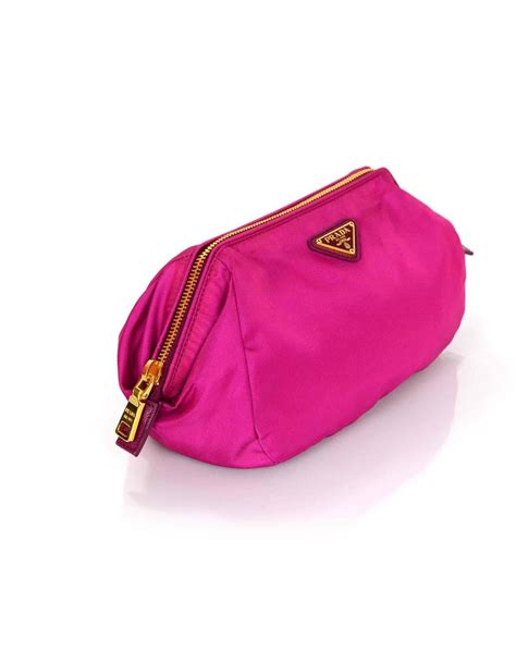 prada small cosmetic pouch|Prada nylon makeup pouch.